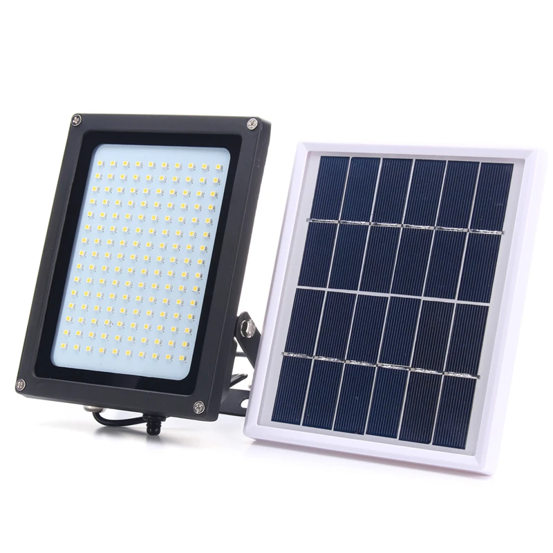 1 Set LED Floodlight with Solar Powered Panel Motion Sensor Flood Lights Waterproof IP65 150 3528 SMD Security Emergency | Лампы и