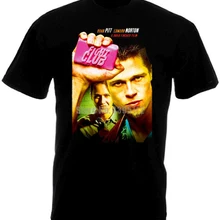 Fight Club Movie Poster Homme Забавные футболки Японская уличная одежда