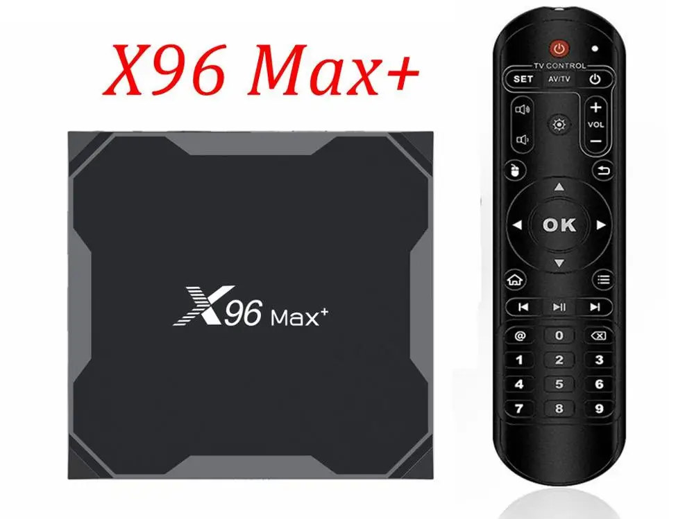 Приставка Смарт ТВ X96 Max Plus Android 9 0 Amlogic S905X3 4 + 64 ГБ 2 4/ГГц USB3.0 BT4.0 8K 4K H.265|ТВ-приставки и