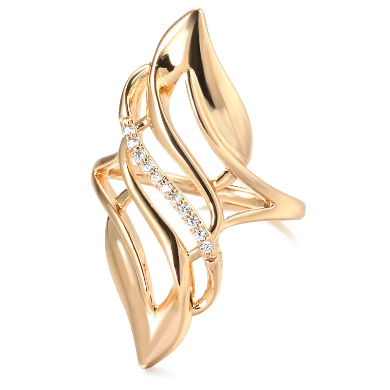 

Fashion Rose Gold Ring Bridal Wedding Ethnic Jewelry Luxury Natural Zircon Ladies Ring Fashion Exquisite Jewelry Wholesale