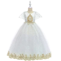 long white summer kids dresses for girls children clothing princess dress girl party costume wedding dress 14 10 12 year