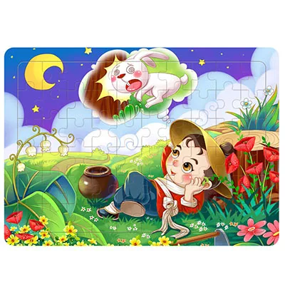 027 24/40/60/80 шт. детские деревянные головоломки детей младшего дошкольного возраста, интеллект Air force 2-3-4-5 лет для мальчиков и девочек головоломки игрушки для детей - Цвет: 027
