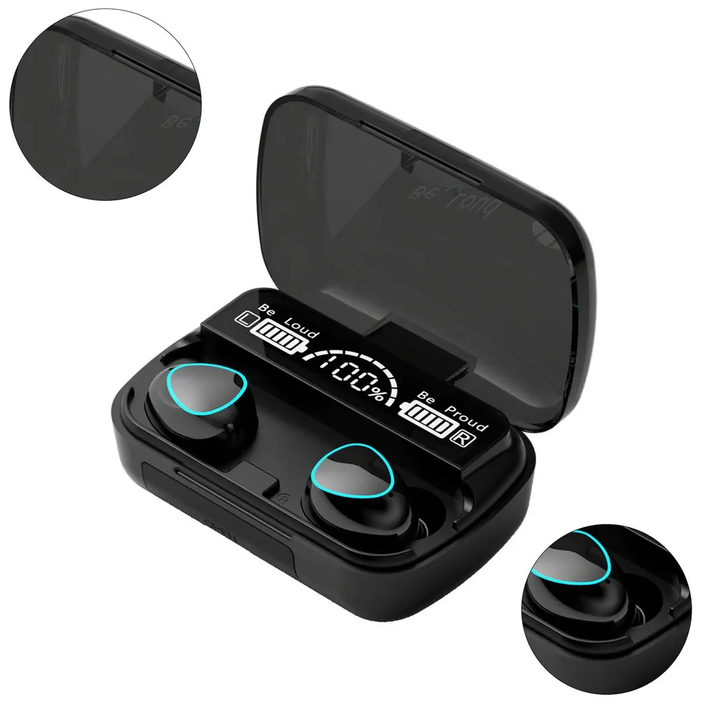 

Wireless 5.1 Earphone In-ear Mini Touch Led Display Headset Waterproof Headphone M10A Bilateral Stereo