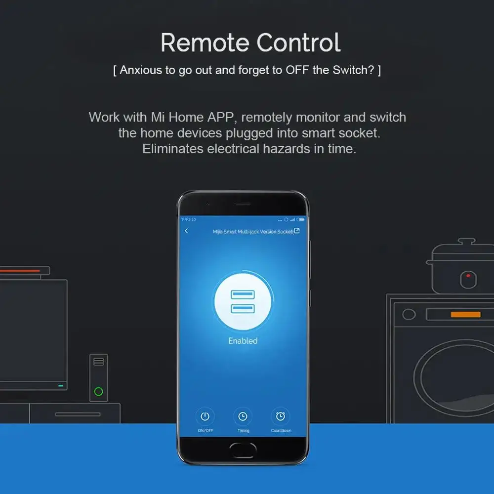 Оригинальная умная розетка Xiaomi Mijia версия шлюза Bluetooth двойной USB Wi-Fi адаптер