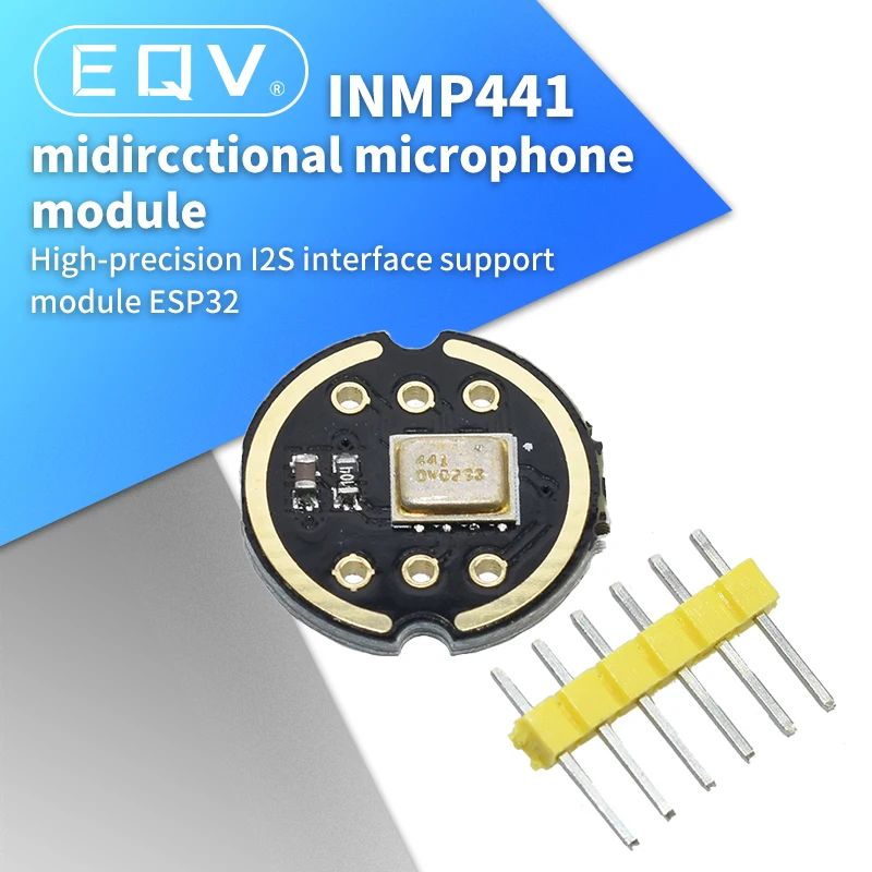 Omnidirectional Microphone Module I2S Interface INMP441 MEMS High Precision Low Power Ultra small volume for ESP32