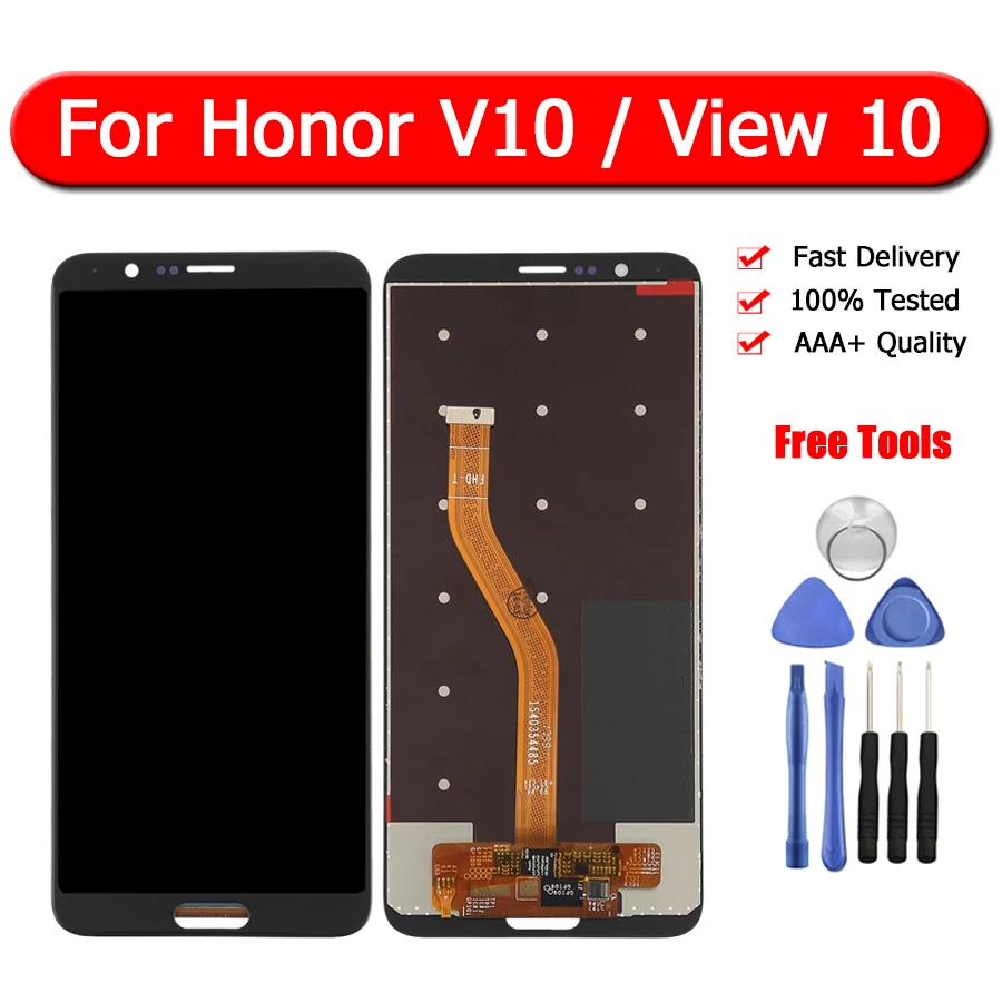 Оригинальный ЖК дисплей для Huawei Honor V10 BKL AL00 AL20 View 10 цифровой преобразователь