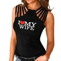 i love wife off shoulder women casual fashion shirt female summer collar shirt ladies solid valentines day woman t shirts