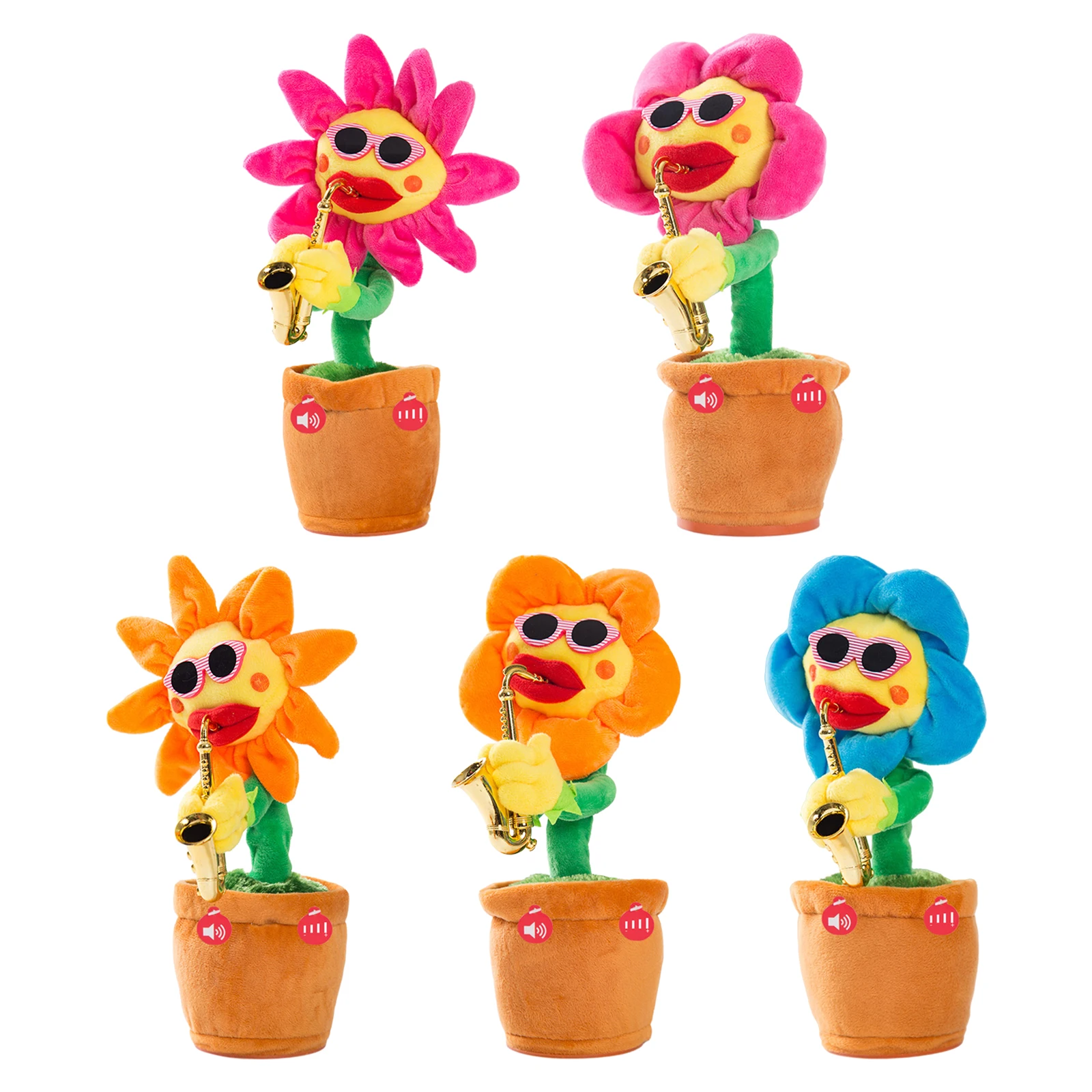 

Musical Singing and Dancing Soft Plush Home Desktop Decor Ornament