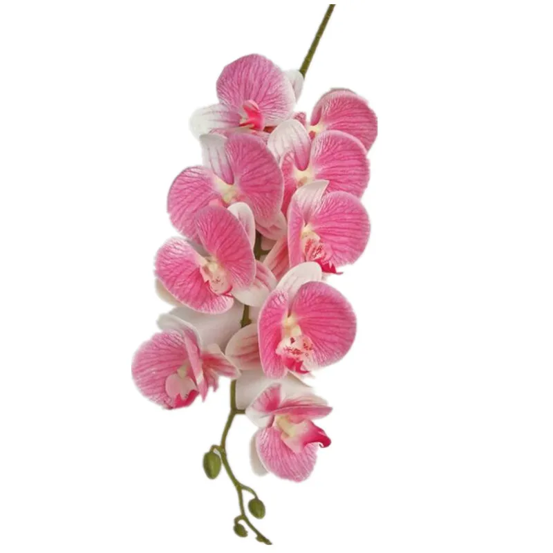 6Pcs Fake Single Stem Orchid 7/9 headsSimulation Real Touch Phalaenopsis for Decorative Artificial Flower | Дом и сад