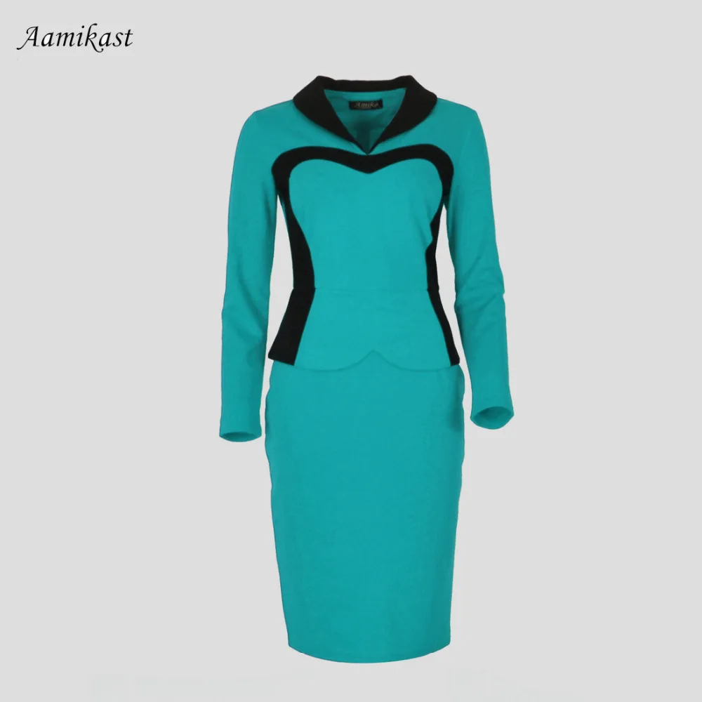 2021 Women Dresses Hot Sale Celeb Full Sleeve Patchwork Pencil Party Evening Business Size S M L XL XXL XXXL | Женская одежда