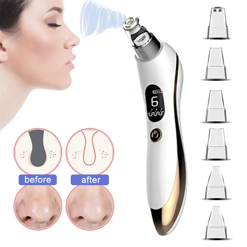 Электрический вакуумный пылесос для очистки лица удаление черных точек машина