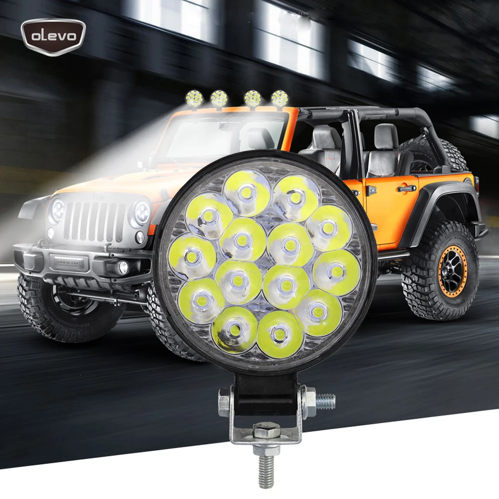 Светодиодсветильник фара для внедорожников 42 Вт 4 шсветодиодный противотуманная