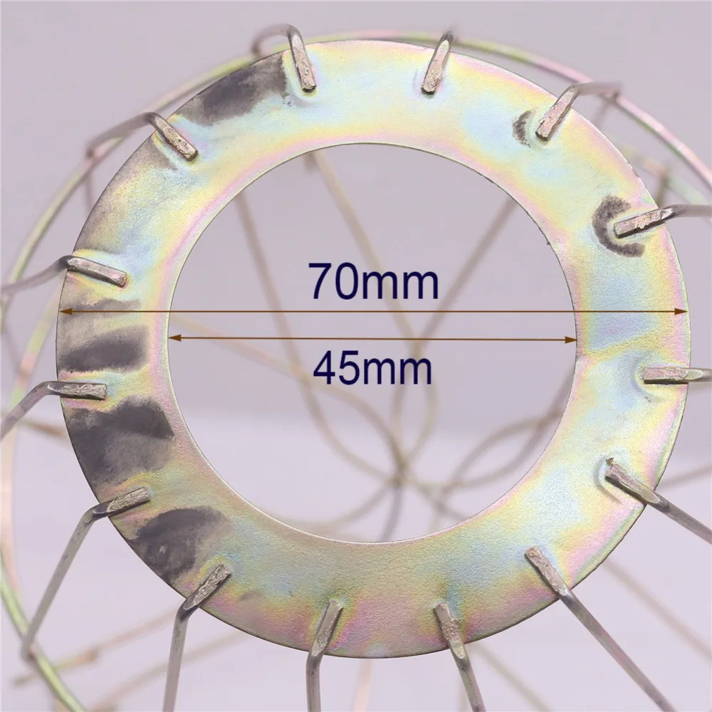 1 шт. абажур из проволоки нержавеющей стали или керамическая изоляция E27 колпачок