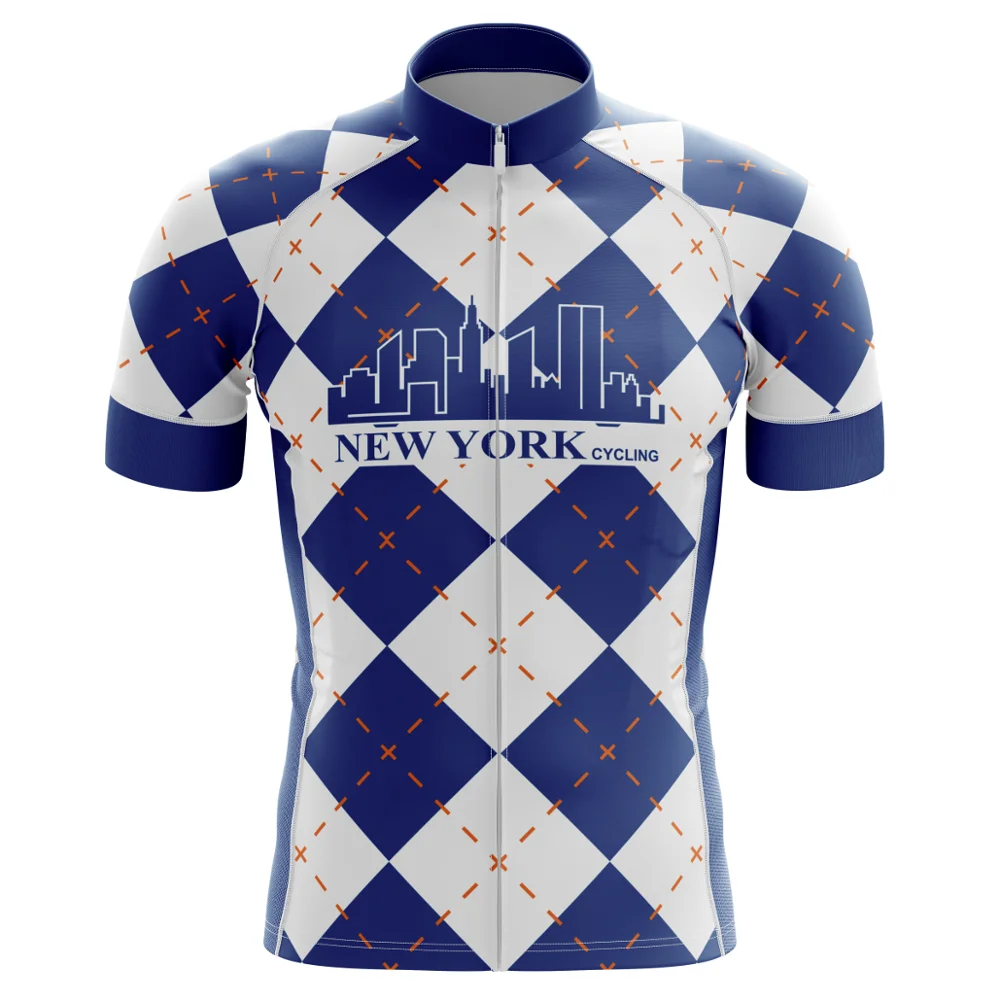 

Веломайка HIRBGOD с отражающим эффектом, голубая рубашка с коротким рукавом и принтом в клетку для езды на велосипеде по бездорожью, лето