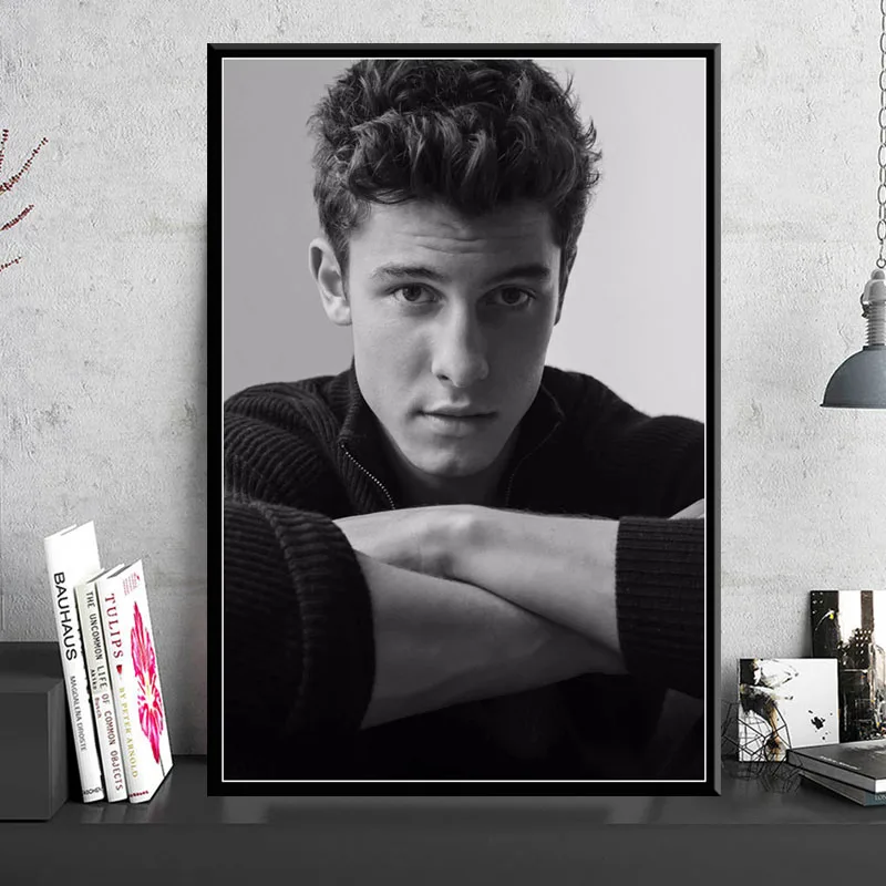 

Art Painting Hot Shawn Mendes Pop Music Singer Star Fashion Icon Rock Poster And Prints Wall Pictures For Living Room Home Decor