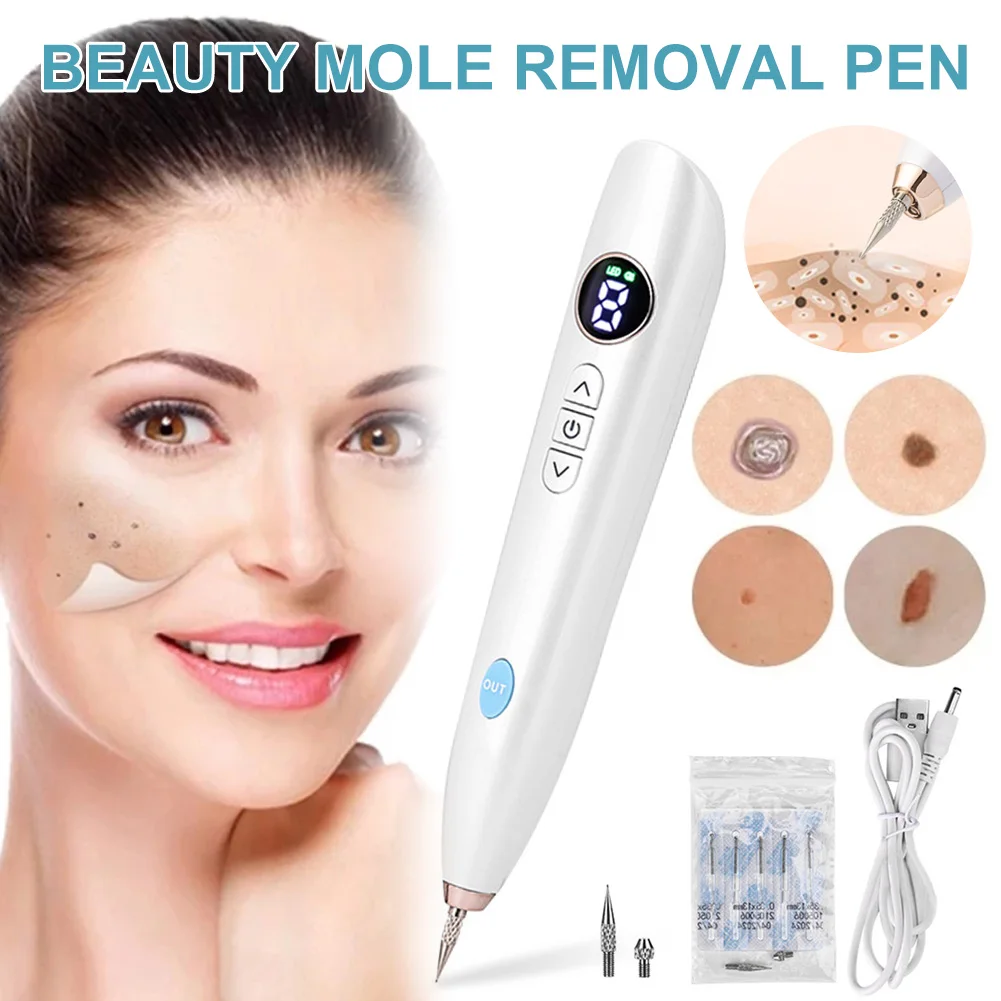

Mole Remover Pen 8 Levels Face Skin Dark Spot Remover With LCD Skin Wart Tag Freckle Removal Tool For Home Salon