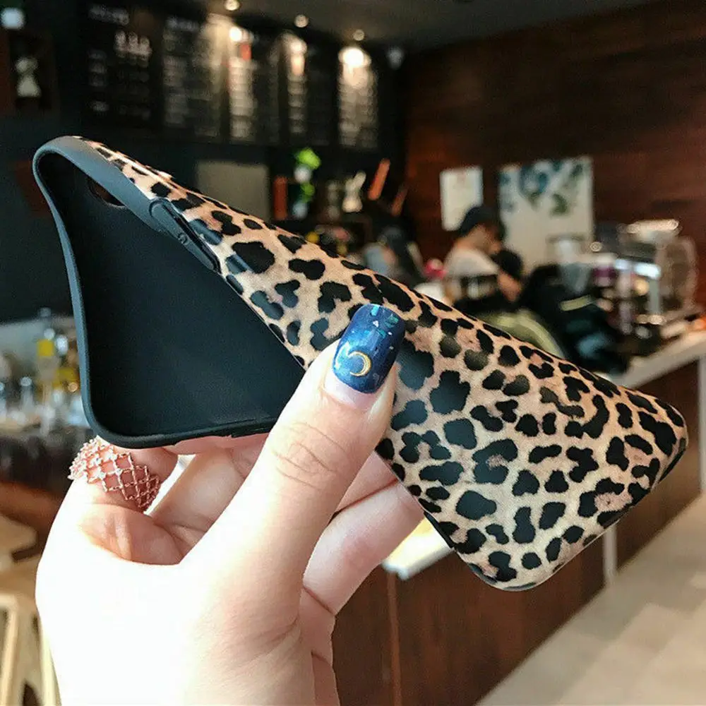LCHULLE Leopard силиконовый мягкий чехол для телефона iPhone 7 Plus 8 6 S противоударный бампер
