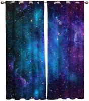 curtains galaxy star universe starry sky curtains bedroom living room kitchen decoration curtains