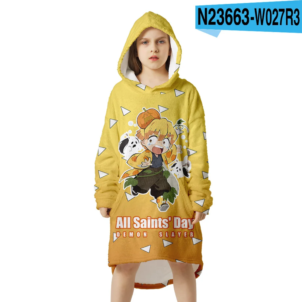 

Gmoke Anime Demon Slayer Cosplay Zipper Hoodies Unisex 3D Digital Printed Sweatshirt Costume Coat fashion clothes