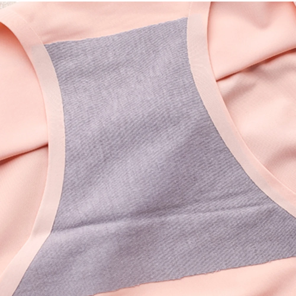 

Soft Briefs for Women Thin Women Underwear Lady Solid Soft Lingerie Briefs Knickers Underpant Seamless Color Panties Low-rise