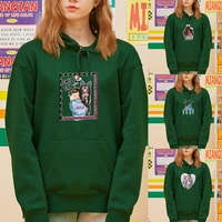 womens clothing hoodie sweatshirts female cartoon character print harajuku style slim casual shirt sweatshirt clothing sets