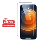 Защитное закаленное стекло для iPhone 12 Mini 11 Pro XS Max XR 7 8 6s Plus 5, 3 шт.