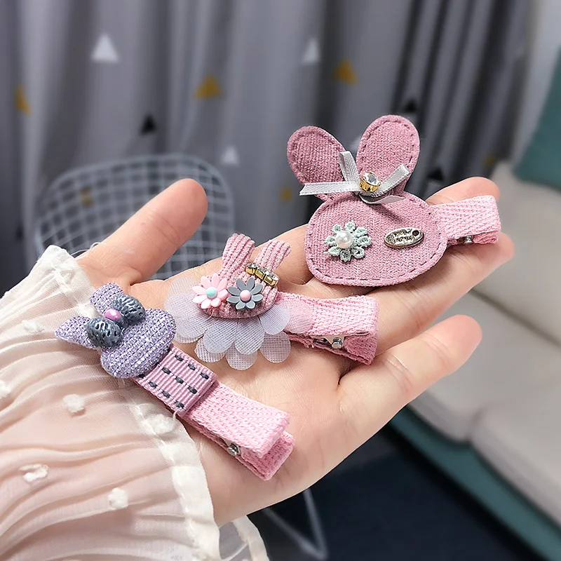 YYOUFU 4-6Pcs/Set Children Cute Hair Accessories Set Baby Fabric Bow Flower Hairpins Barrettes clips Girls Headdress Gift | Аксессуары