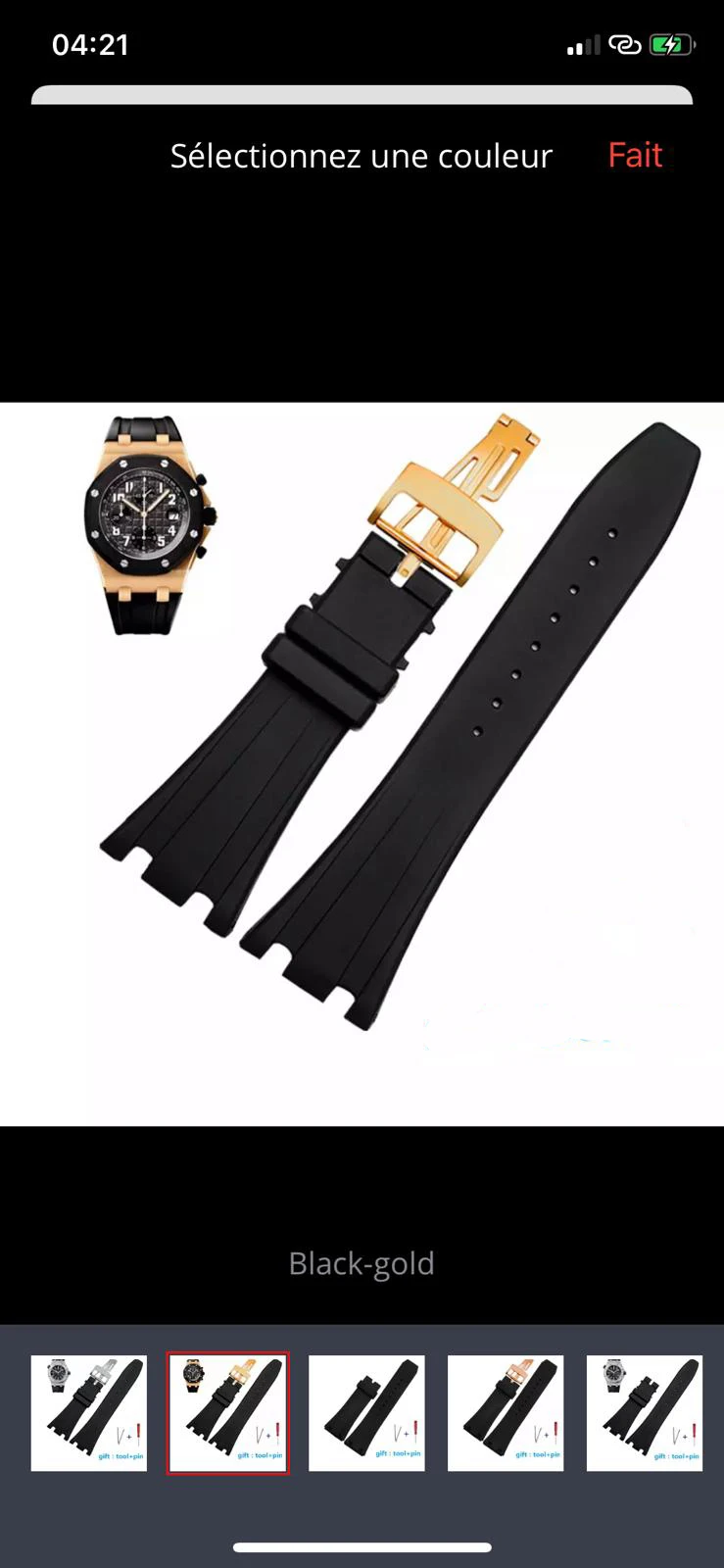 

Rubber Band with clasp
