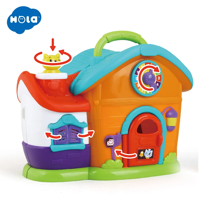 HOLA TOYS 3128A модель дома Миниатюрный Кукольный домик с мебелью аксессуары игрушки