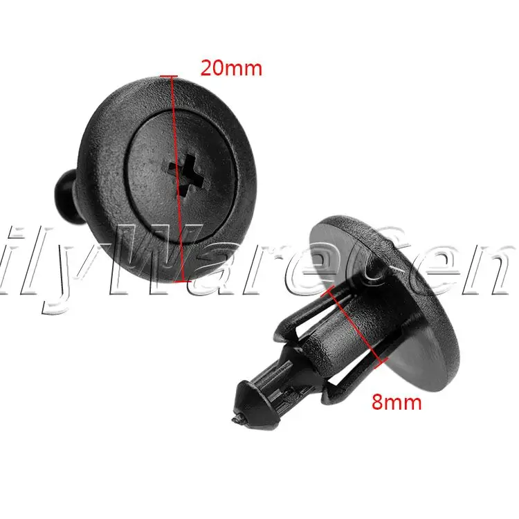 50 шт. зажимы для автомобиля заклепки крепления внешнего типа Mazda пластиковые