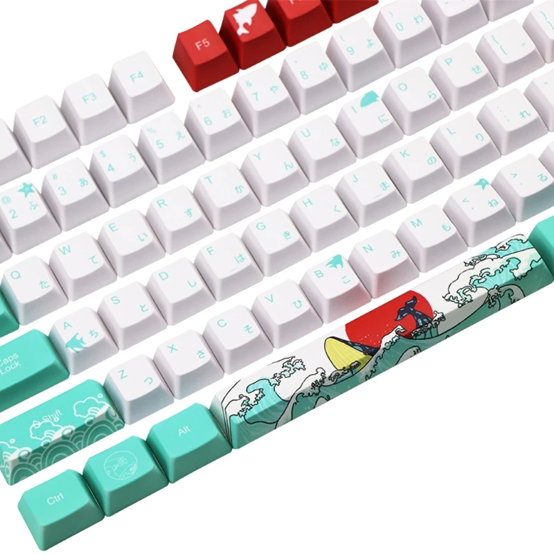 110 клавиш японская Сублимация краски OEM PBT Keycaps полный набор механическая