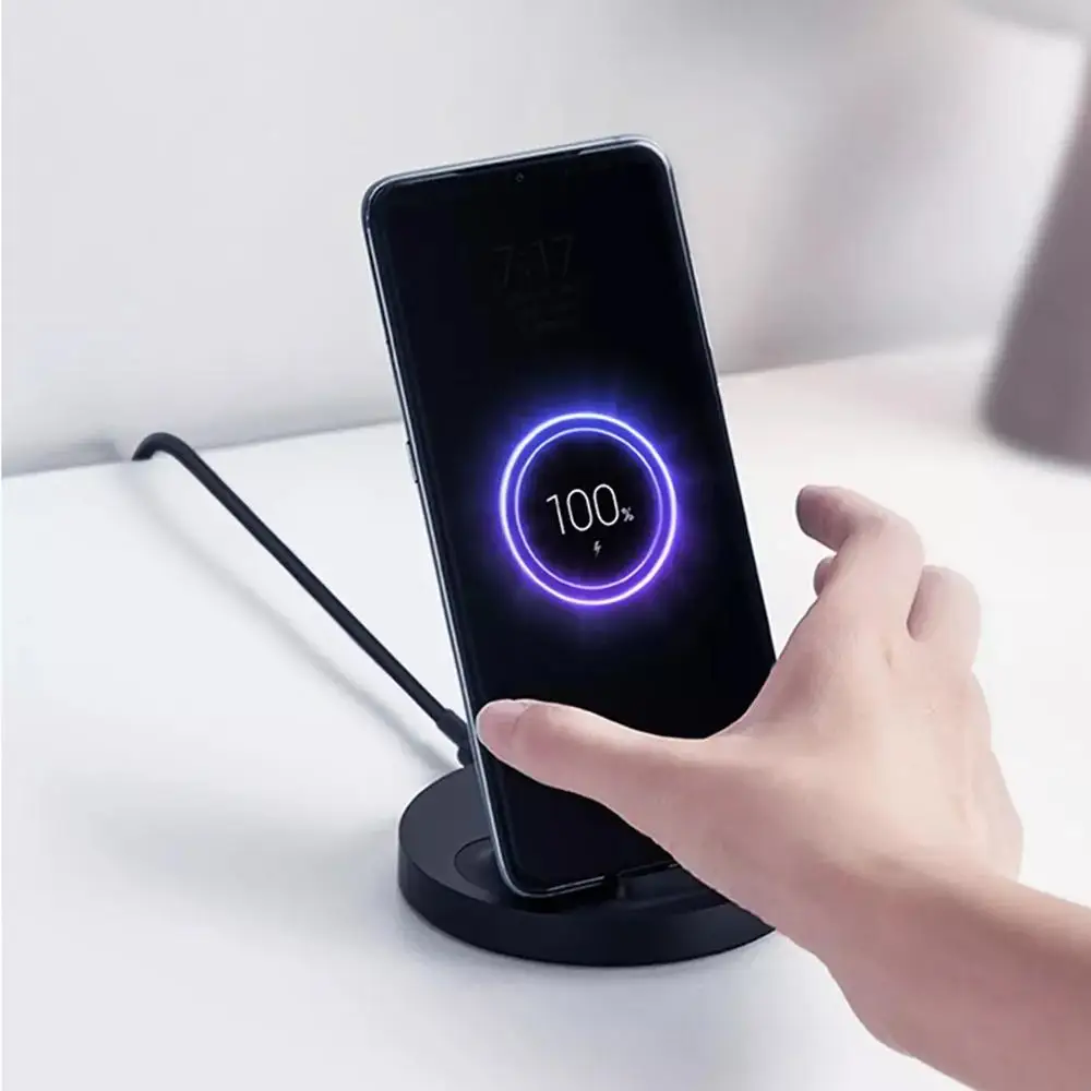 Европейская версия Xiaomi Mi 20W Qi Беспроводное зарядное устройство Подставка для