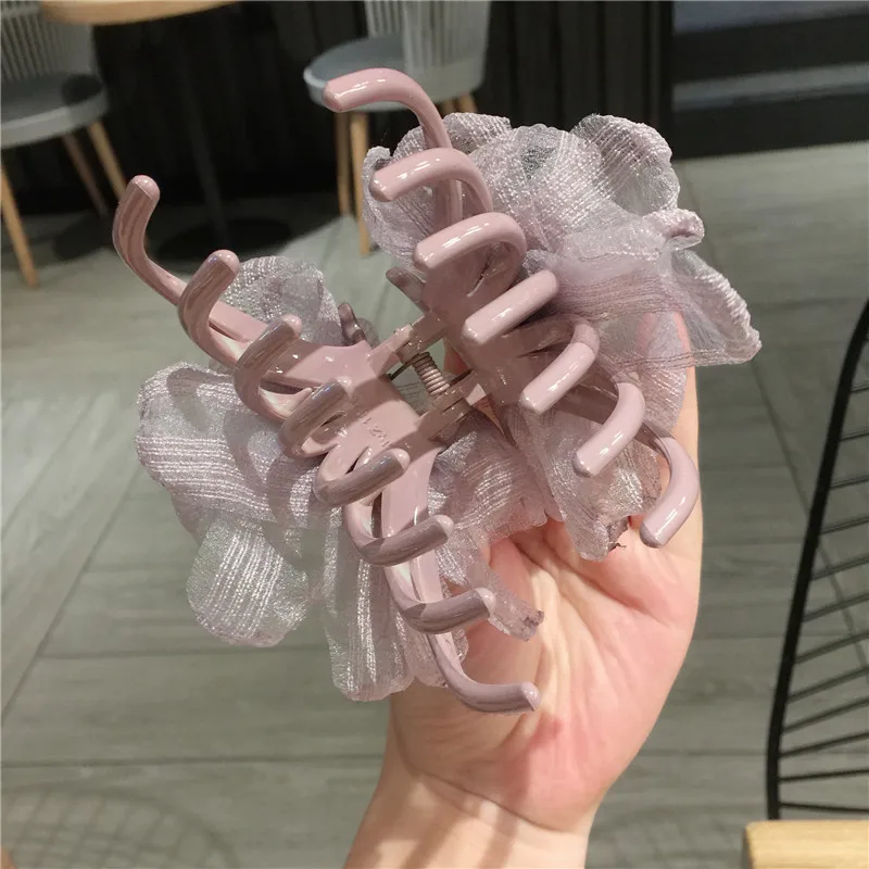 Модная одежда для девочек С декором в виде цветка жемчуг зажим волос заколка со