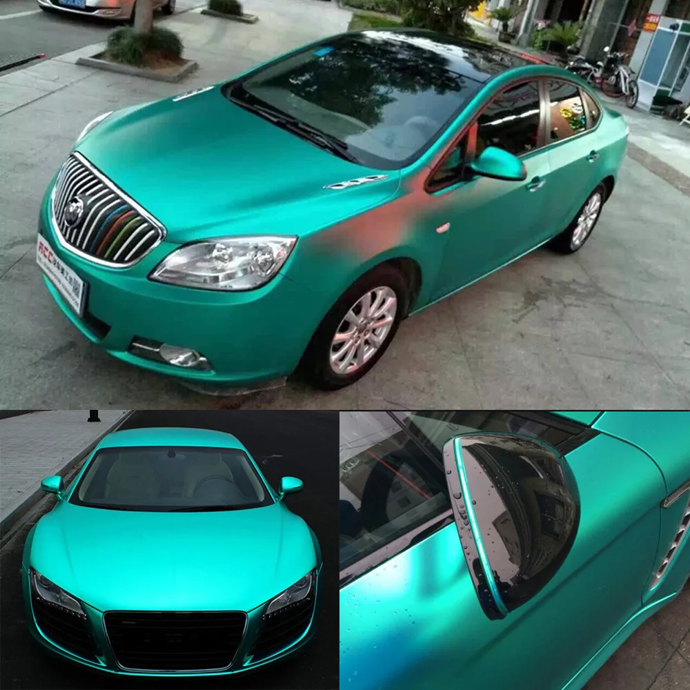 1 52 м x 4 Бирюзовая матовая пятнистая Виниловая пленка для кузова мотоцикла