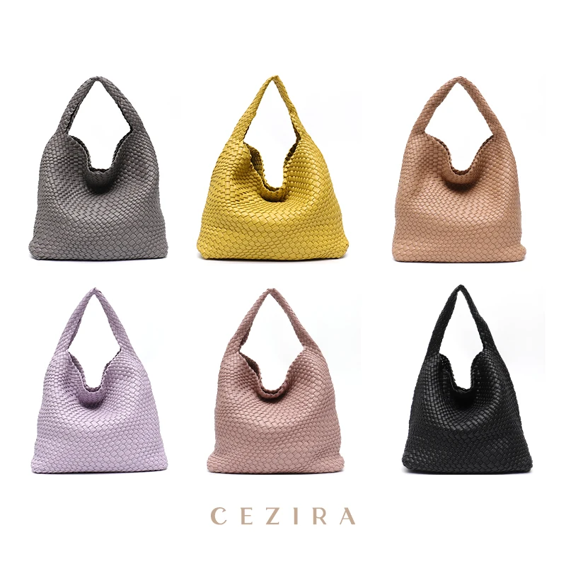 CEZIRA брендовые дизайнерские женские тканые сумки ручной работы из искусственной