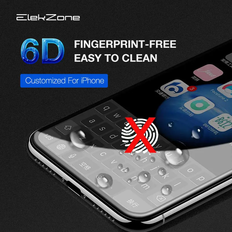 6D закаленное стекло с изогнутыми краями для iPhone 11 Pro Max полное покрытие экрана