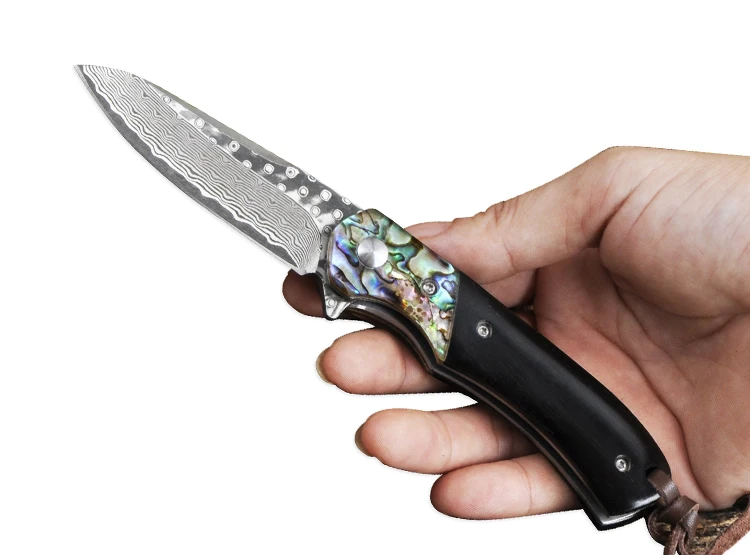 Дамасский нож Voltron походные охотничьи ножи из дамасской стали с деревянной