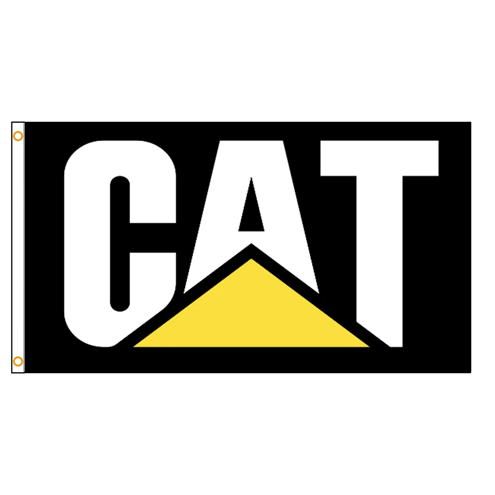 

Caterpillar Engineering Machine Car Flag 2x3ft/3x5ft Polyester Single-sided Printing Decoration Flag Banner