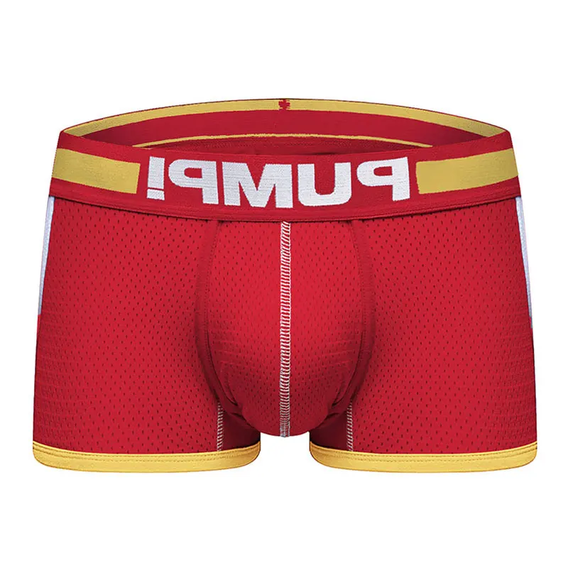 Для мужчин нижнее белье трусы-боксеры с изображением сетки воздухопроницаемая