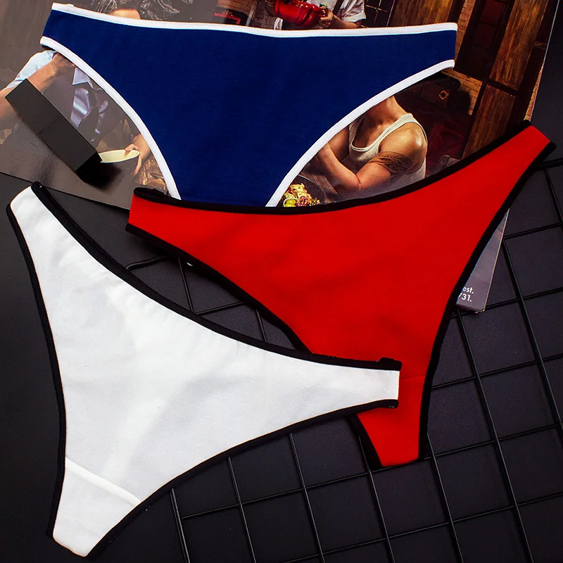 Women Sexy G-String Underwear Simple Design Sporty Style Thong Seamless Cotton Lingerie Lady Fashion Soft Tanga | Женская одежда