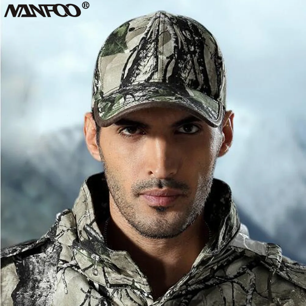 

Army Tactical Cotton Hat Adjusted Size Bionic Camouflage Hunting Fishing Cap Outdoor Sports Sunshade Peaked Hat Jungle Camo Hat