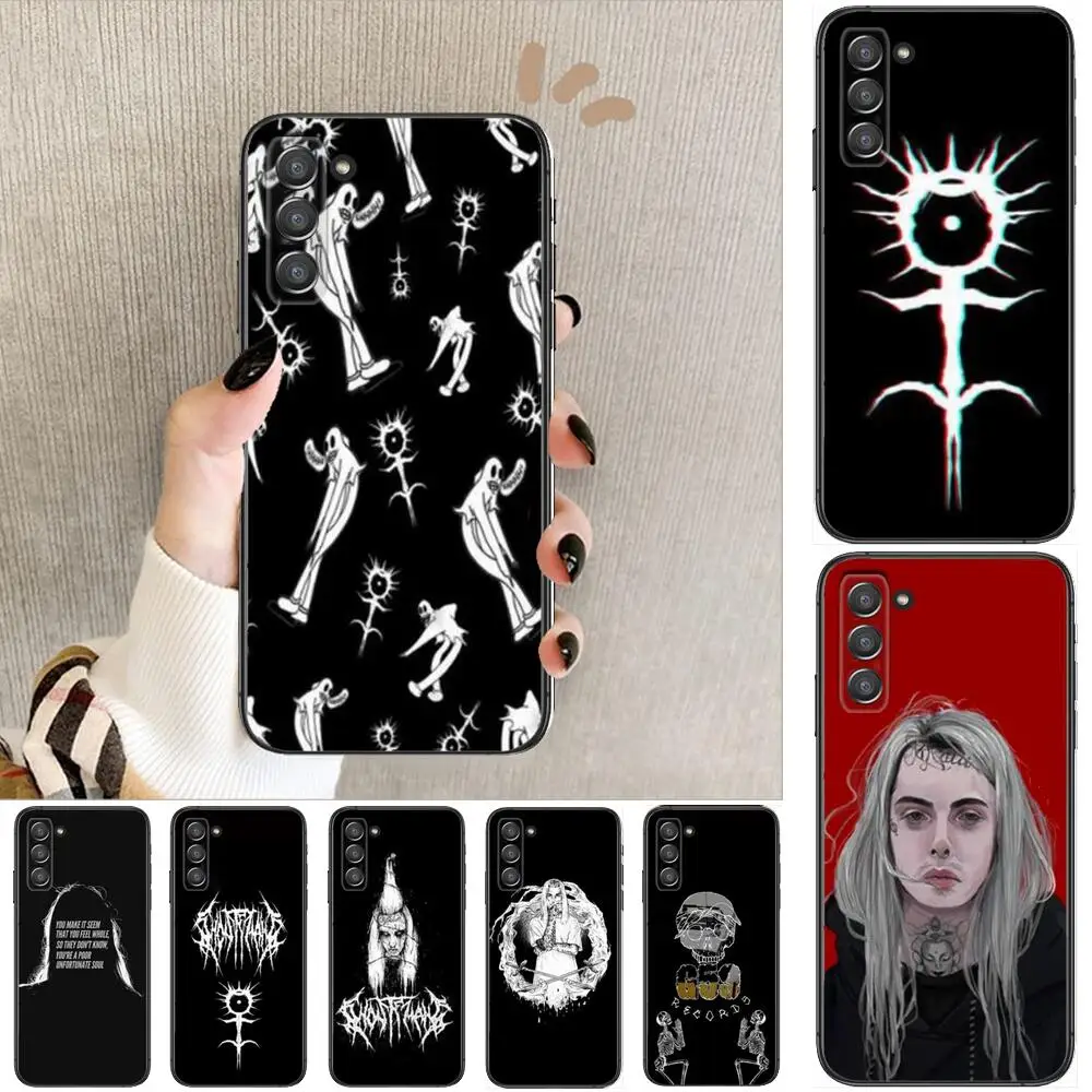 

singer Ghostemane Phone cover hull For SamSung Galaxy S8 S9 S10E S20 S21 S5 S30 Plus S20 fe 5G Lite Ultra black soft case