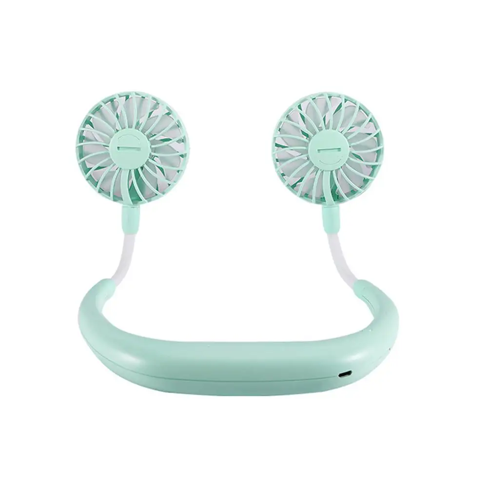 Студенческий ленивый вентилятор Usb зарядка портативный Прохладный нашейный на