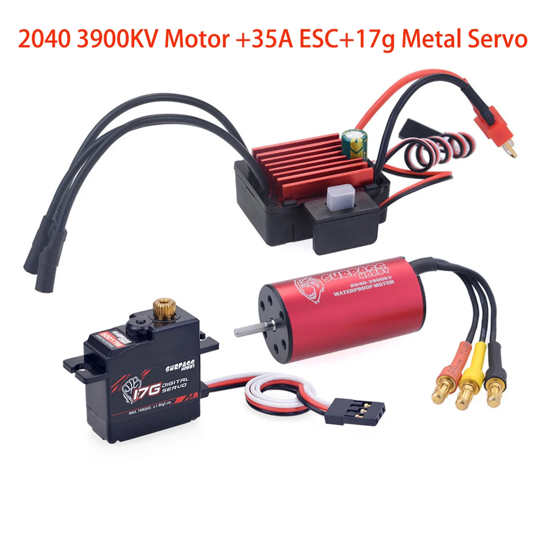 

Surpass Hobby 2030 6500KV 2845 3800KV 2435 3500KV Brushless Motor 25A KS35A ESC Servo for 1/20 1/18 RC Drift Racing Car Truck