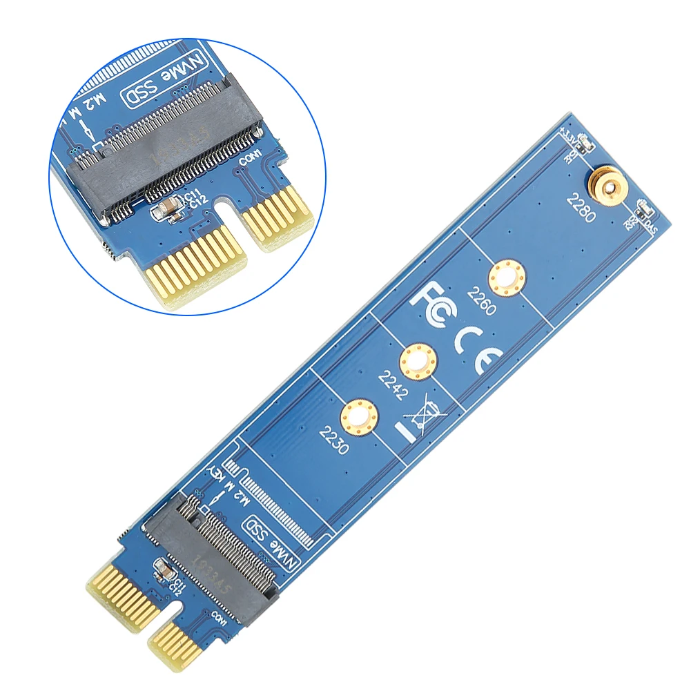 Адаптер NVME карточка SSD считыватель жестких дисков PCI-E 1X Тестовая карта
