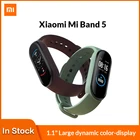 Оригинальный Смарт-браслет Xiaomi Mi Band 5, 4 цвета, AMOLED экран, Miband 5, фитнес-трекер, спортивный водонепроницаемый смарт-браслет, Bluetooth 5,0