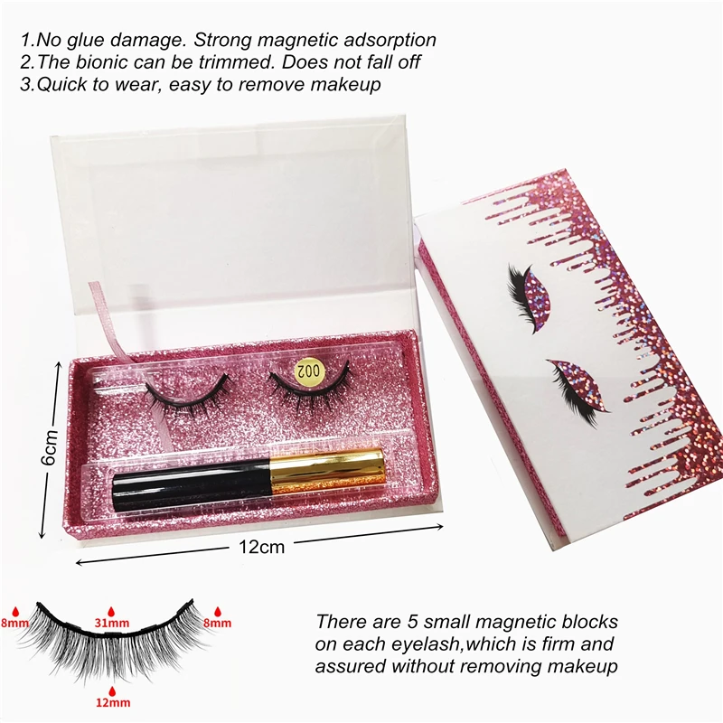 1 пара магнитных ресниц магнитные ресницы 3D накладные норковые многоразовые
