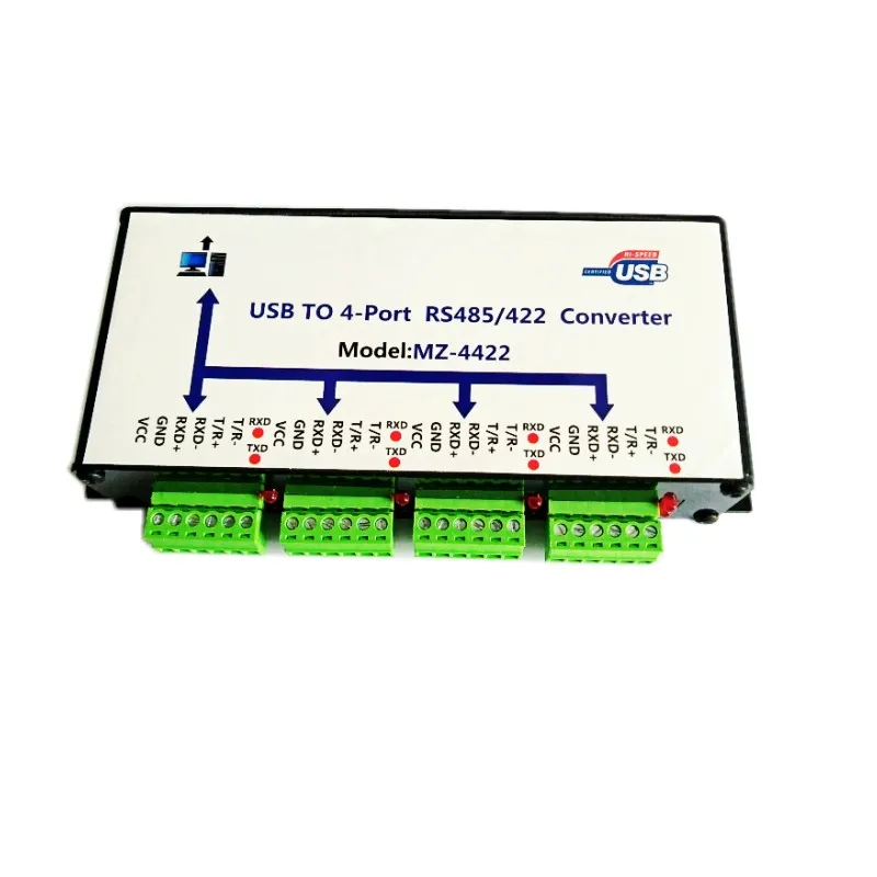 

Промышленный Класс FT232 чип USB до 485 422 4-полосная Usb к 4-полосная 485