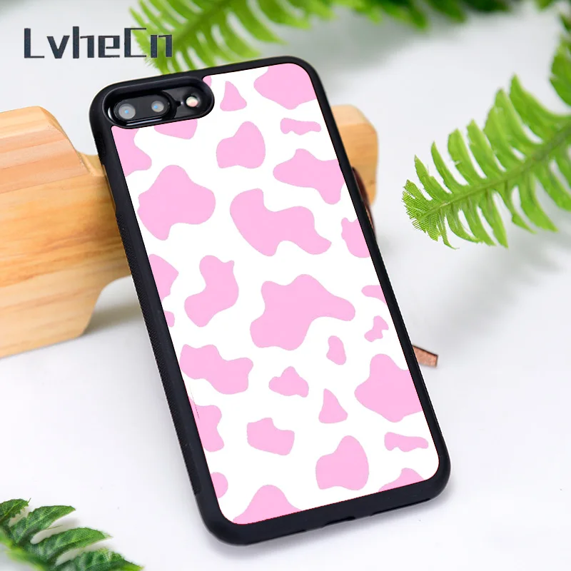 LvheCn силиконовый резиновый чехол для телефона iPhone 6 6S 7 8 Plus X XS XR 11 12 Mini Pro Max Pink moo |