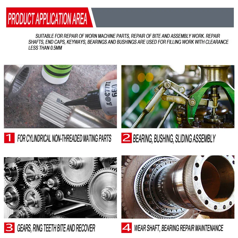 50 мл loctite 660 осный штифт клей высокопрочный вала ремонт анаэробный удерживающий